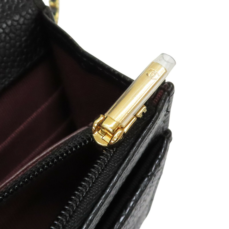 黑色 荔枝紋 牛皮 WOC 肩背包 AP0250【CHANEL 香奈兒】 AP0250-18