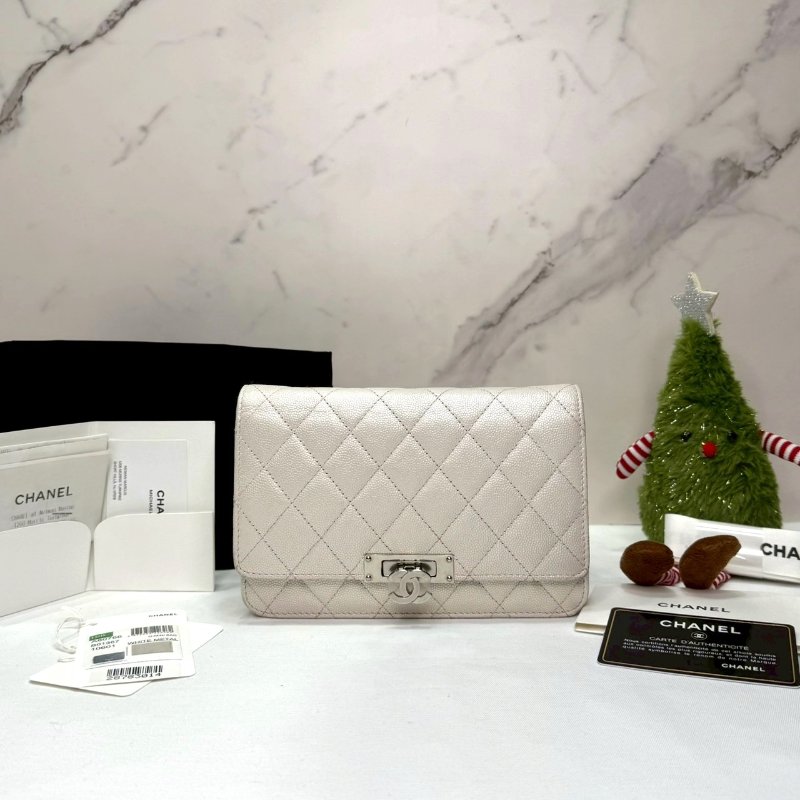 CHANEL 19K荔枝牛woc鏈帶包-0