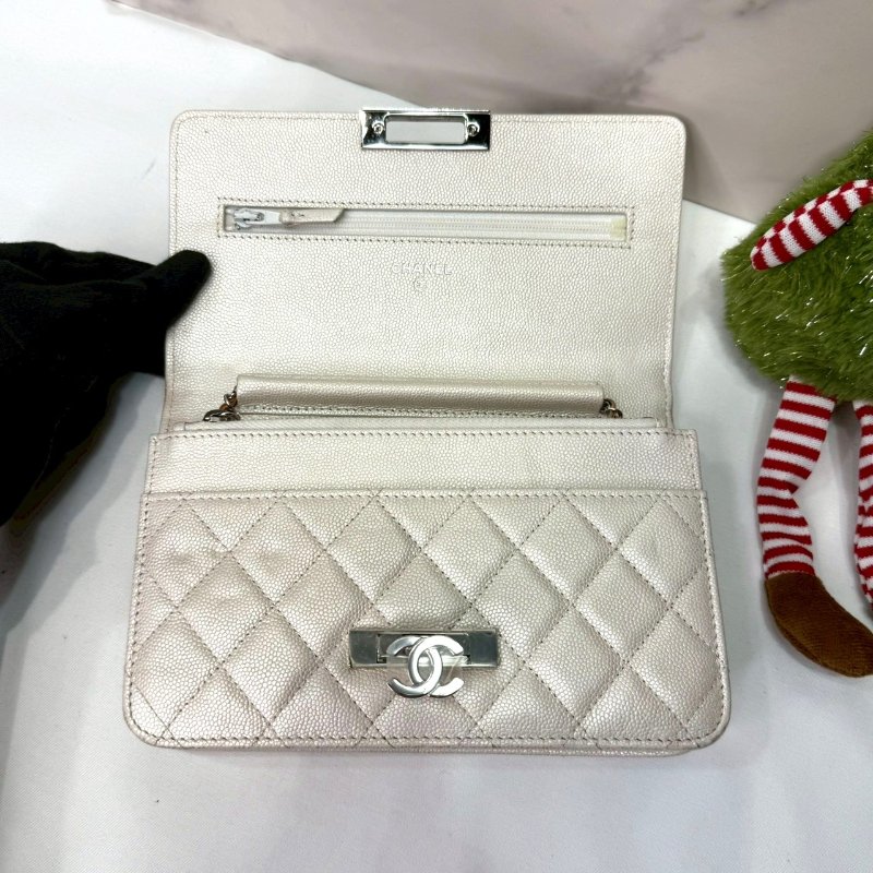 CHANEL 19K荔枝牛woc鏈帶包-4