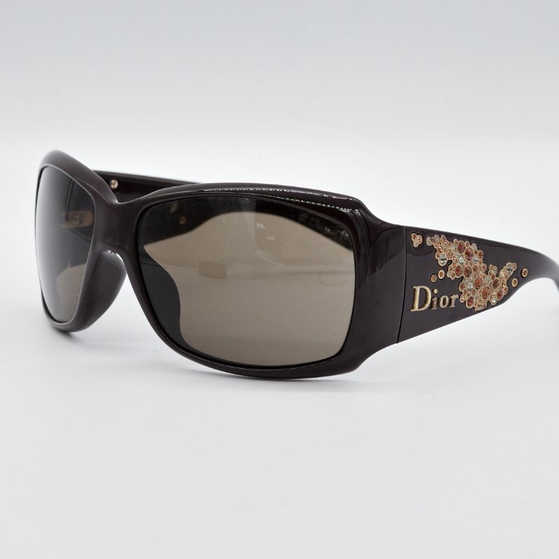 Dior 迪奧 Strassy 玳瑁色 鑲嵌施華洛世奇水鑽 太陽眼鏡-0