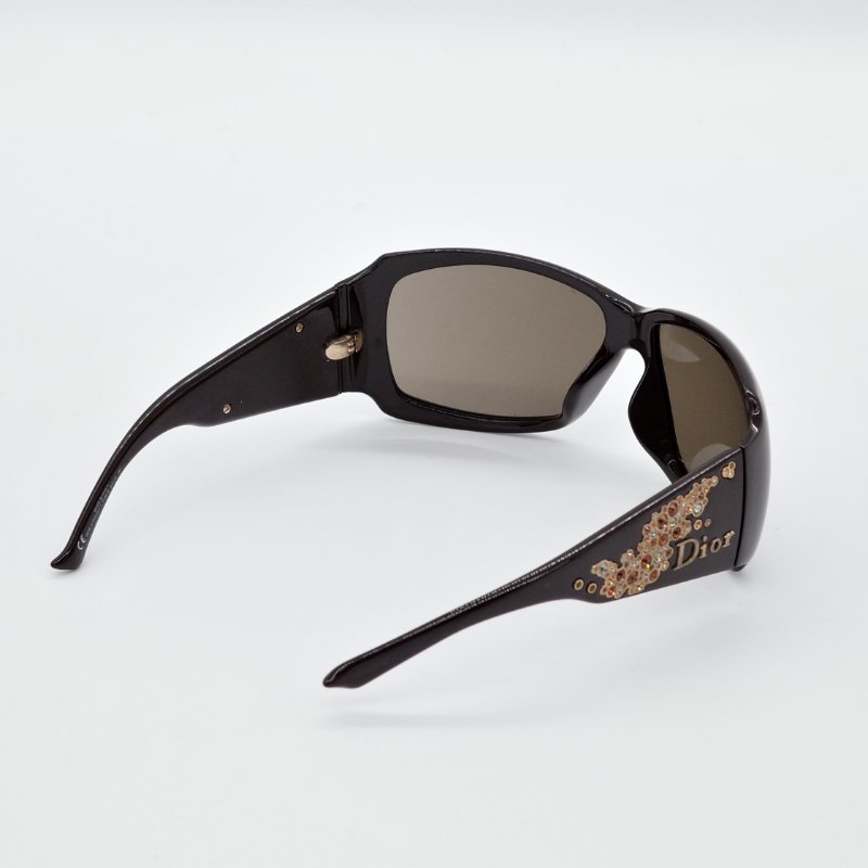 Dior 迪奧 Strassy 玳瑁色 鑲嵌施華洛世奇水鑽 太陽眼鏡-6