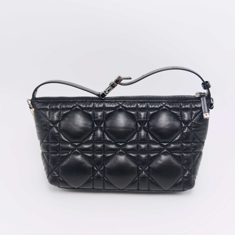 DIOR Travel Nomad黑銀 牛皮中號手拿包22*14*10 99新配件塵袋-4