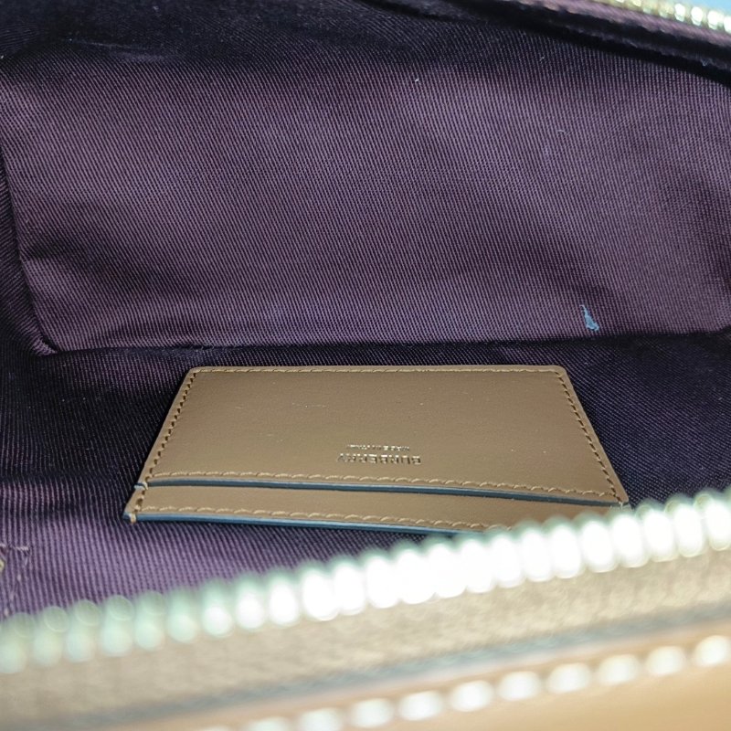 BURBERRY卡其色塗層帆布單肩包手提包斜挎包金色五金可拆卸肩帶 9.8新-6