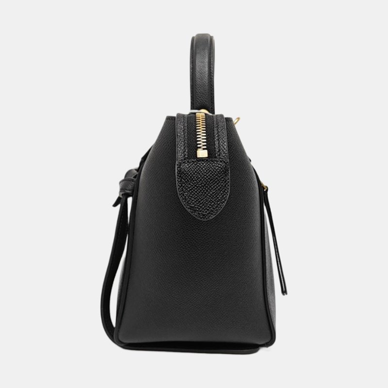 CELINE BELT Micro黑色牛皮鯰魚包單肩包斜挎包金色五金可拆卸肩帶-2