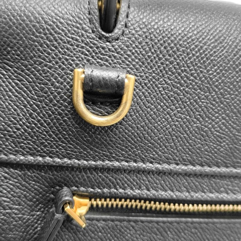 CELINE BELT Micro黑色牛皮鯰魚包單肩包斜挎包金色五金可拆卸肩帶-8