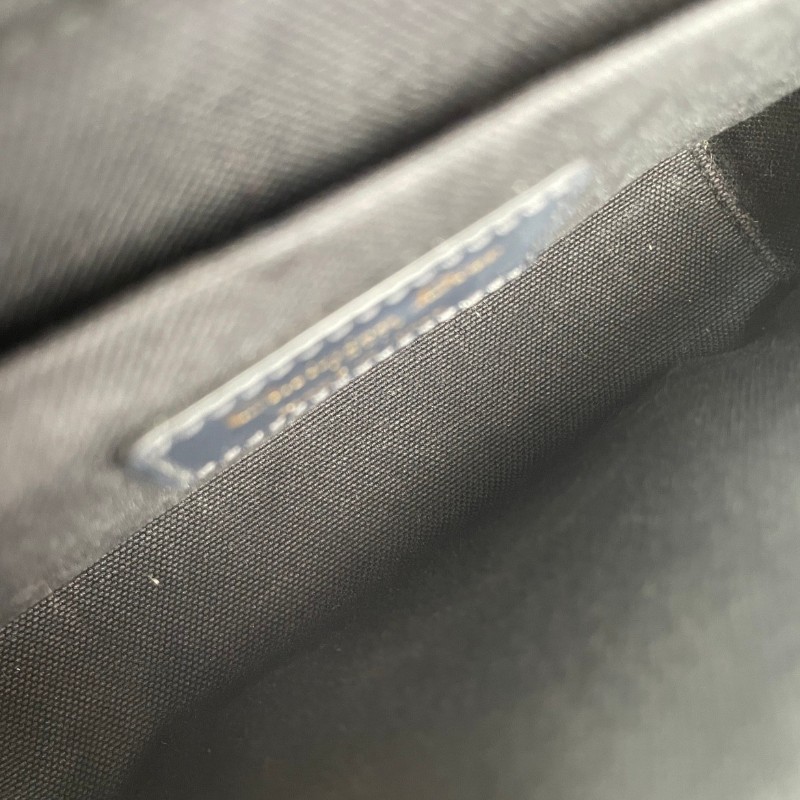 【 DIOR迪奧 30 Montaigne蒙田系列 Oblique刺繡老花滿印寬肩帶翻蓋 皮革 小方包手提單肩斜挎包 女款 牛仔藍色】-18