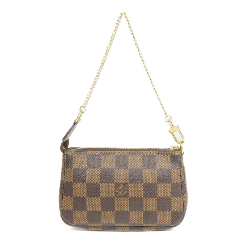 LOUIS VUITTON Damier Mini Pochette Accessoires金扣手挽袋-1