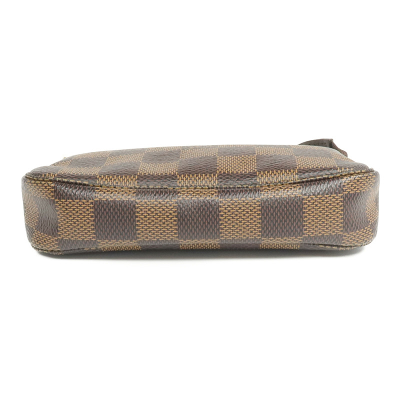 LOUIS VUITTON Damier Mini Pochette Accessoires金扣手挽袋-3