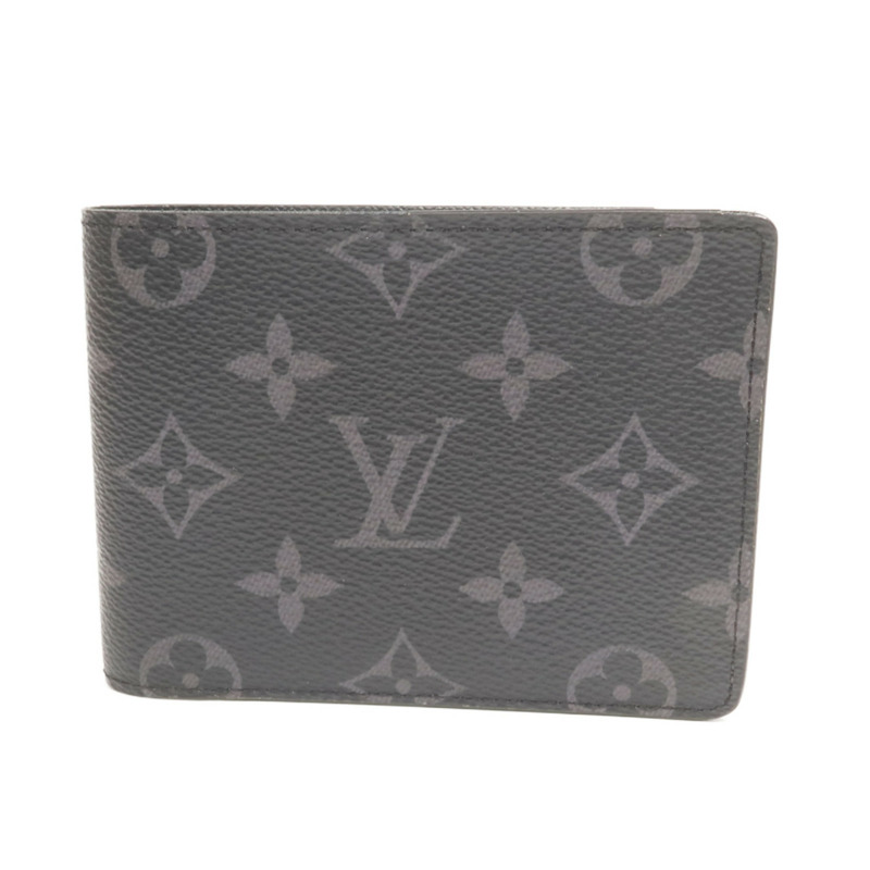 LOUIS VUITTON Monogram Eclipse Multiple Wallet錢包-0