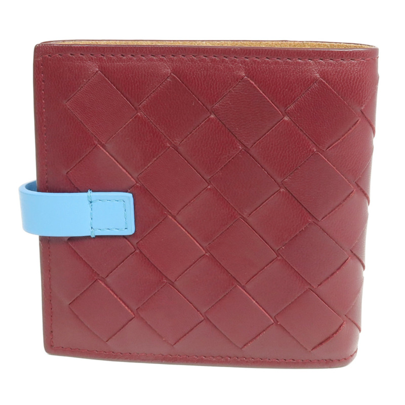 BOTTEGA VENETA 織紋皮革Wallet金扣錢包-1