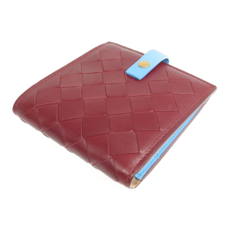 BOTTEGA VENETA 織紋皮革Wallet金扣錢包-3