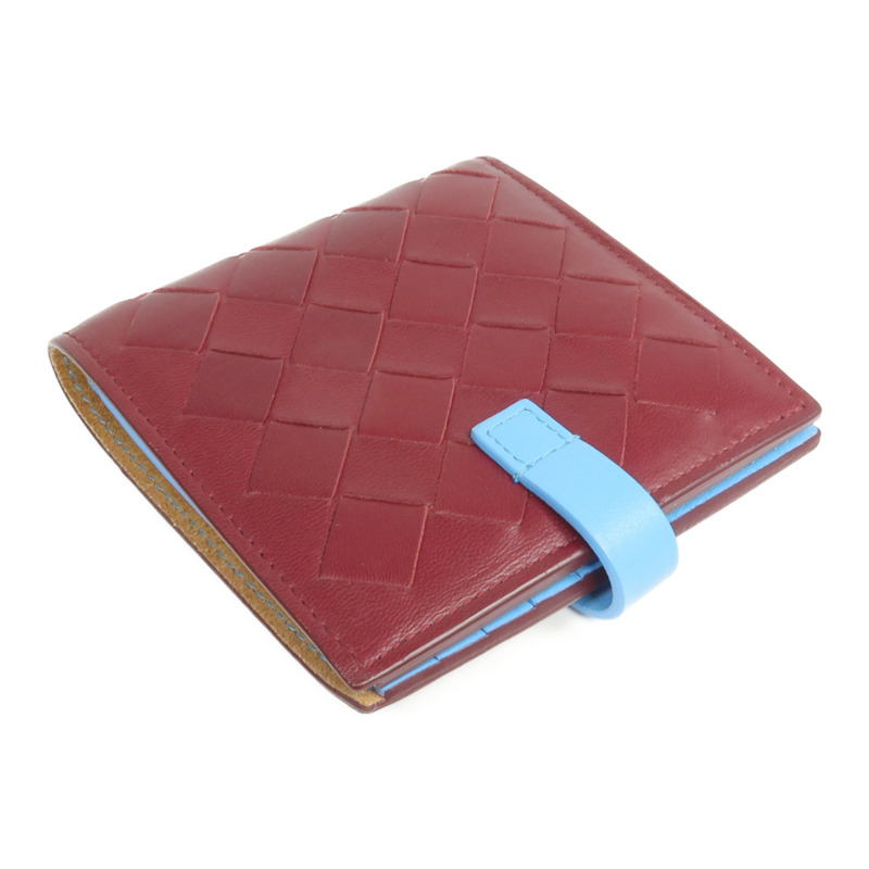 BOTTEGA VENETA 織紋皮革Wallet金扣錢包-4