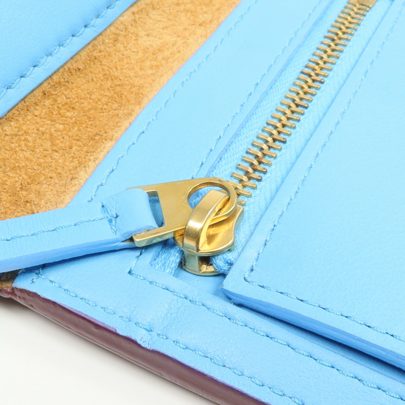 BOTTEGA VENETA 織紋皮革Wallet金扣錢包-7