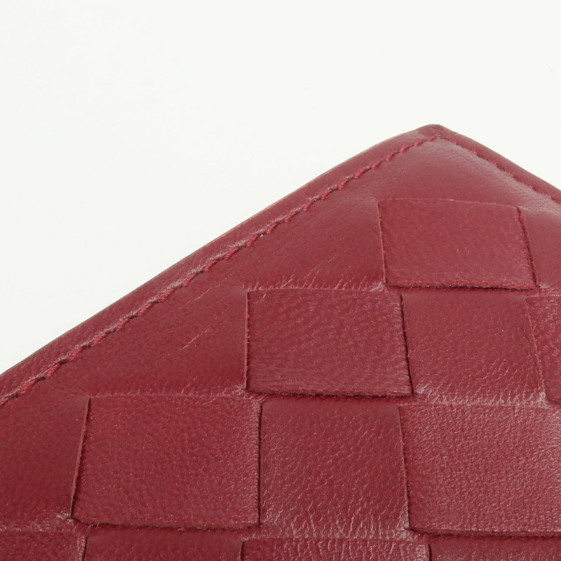 BOTTEGA VENETA 織紋皮革Wallet金扣錢包-15