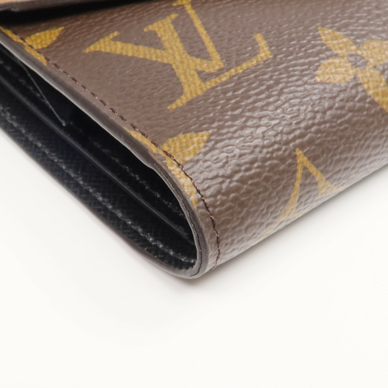 LOUIS VUITTON Monogram/Monogram Reverse Victorine Wallet金扣錢包棕色-7