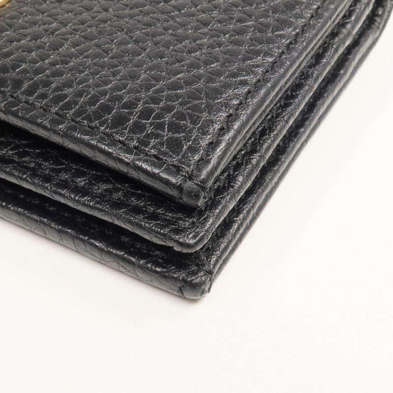 GUCCI 牛皮皮革Wallet金扣錢包-8