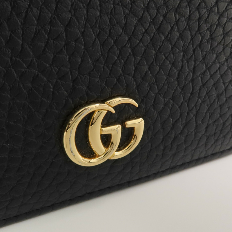 GUCCI 牛皮皮革Wallet金扣錢包-12