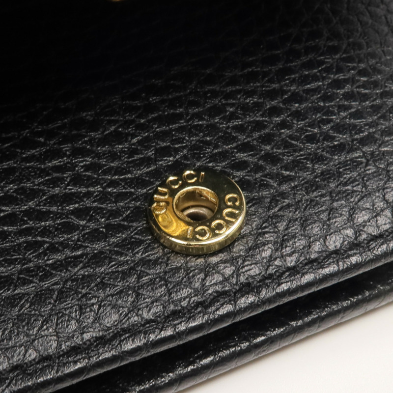 GUCCI 牛皮皮革Wallet金扣錢包-13