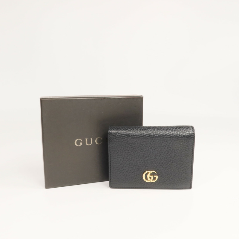 GUCCI 牛皮皮革Wallet金扣錢包-17