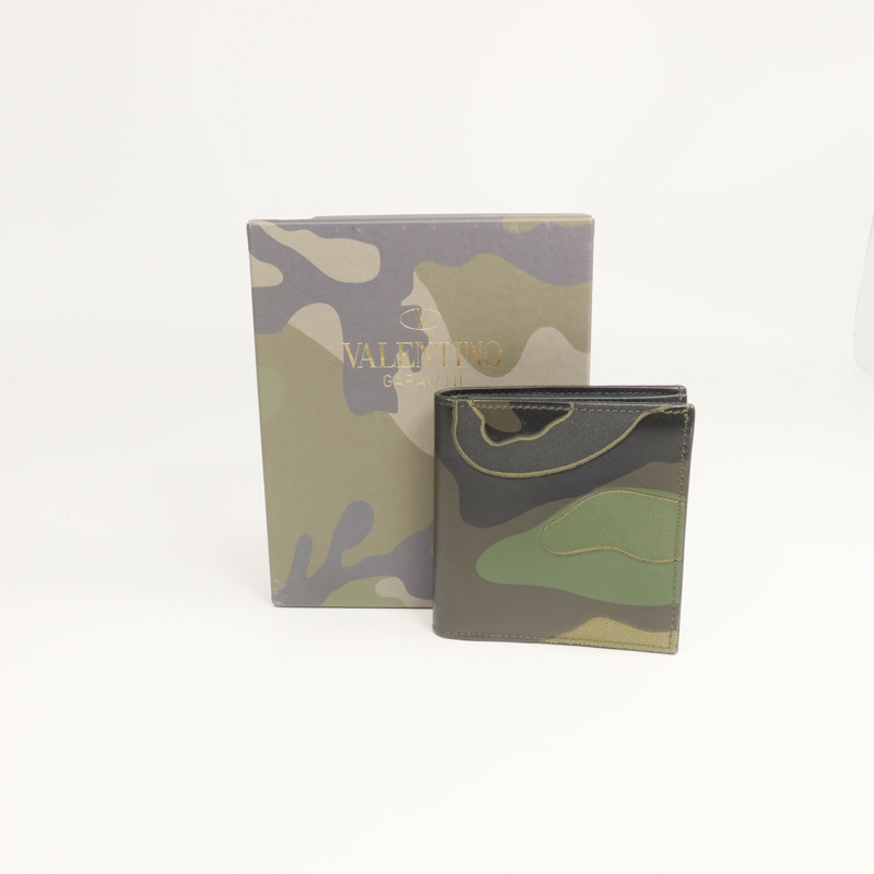 Valentino 牛皮皮革/帆布Wallet錢包-15