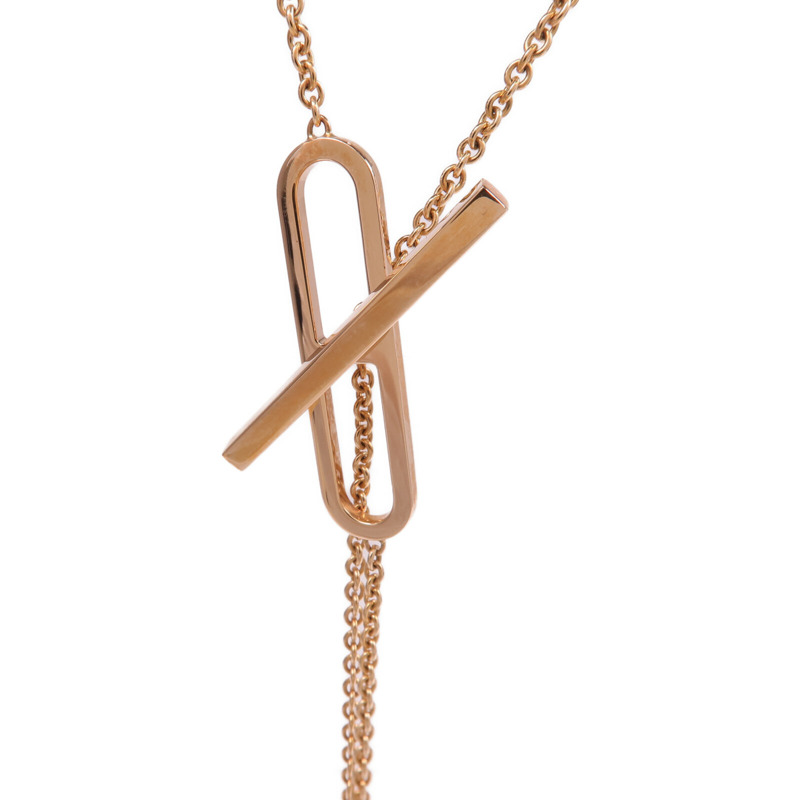 HERMES 18K玫瑰金Ever Chaine d'ancre Long Lariat Necklace項鍊-2