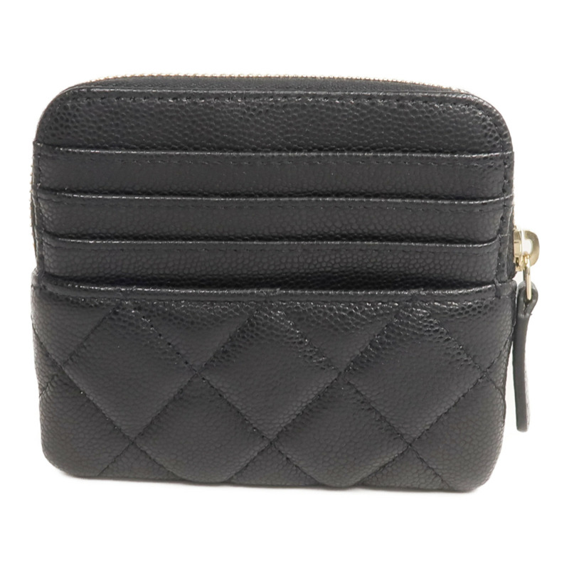 CHANEL 牛皮皮革Card/Coin Case金扣零錢包/卡片套-1