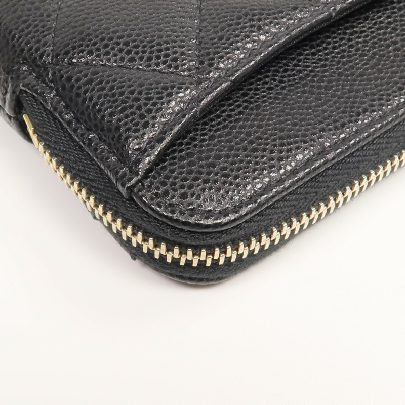 CHANEL 牛皮皮革Card/Coin Case金扣零錢包/卡片套-8