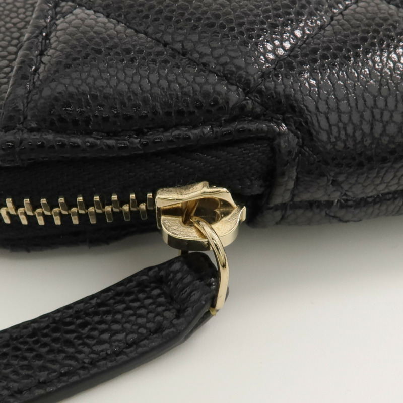 CHANEL 牛皮皮革Card/Coin Case金扣零錢包/卡片套-11