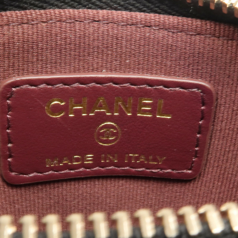 CHANEL 牛皮皮革Card/Coin Case金扣零錢包/卡片套-13