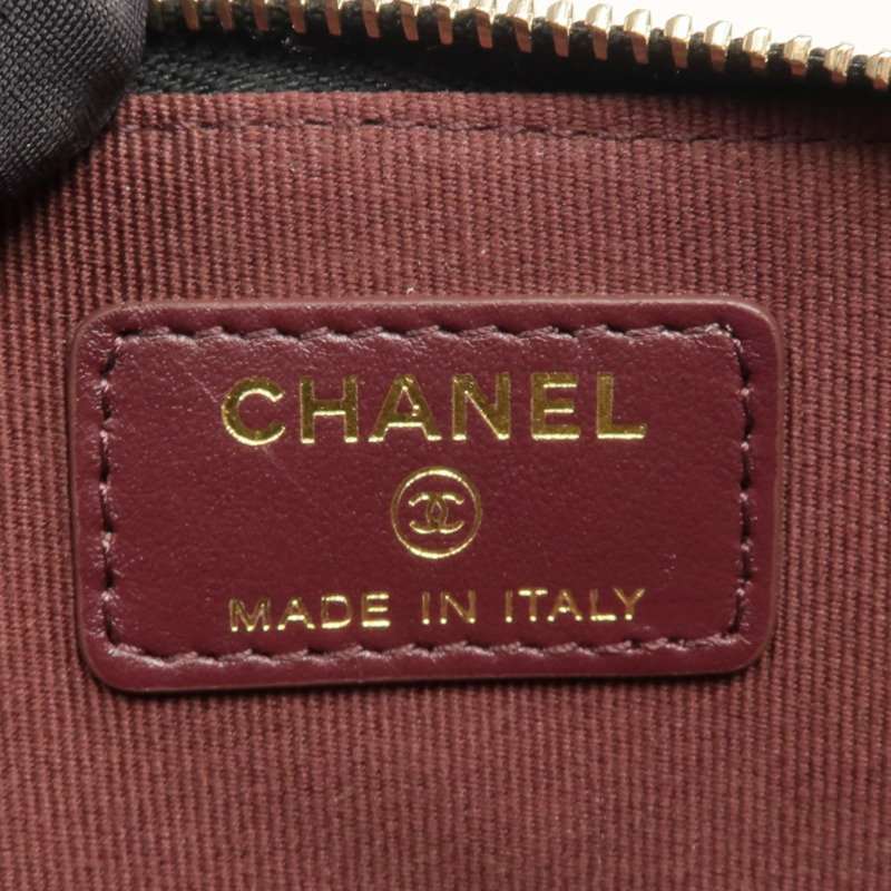 CHANEL 牛皮皮革Card/Coin Case金扣零錢包/卡片套-14