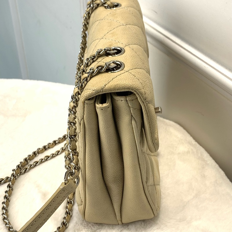 Chanel 復古感荔枝紋牛皮單肩包-3