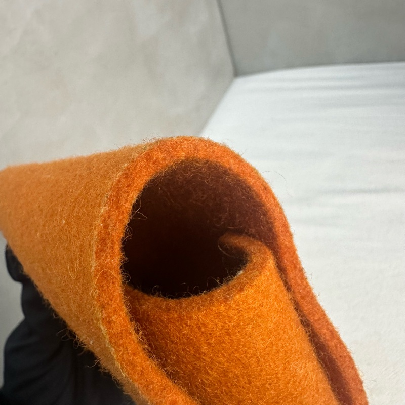 HERMES 中古Etui Cartes GM 橘色毛氈撲克牌套 多功能收納盒-8