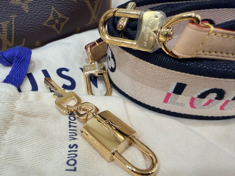 LV speedy 20 經典老花 新款 刺繡寬背帶 路易威登 Louis Vuitton  M46234-1