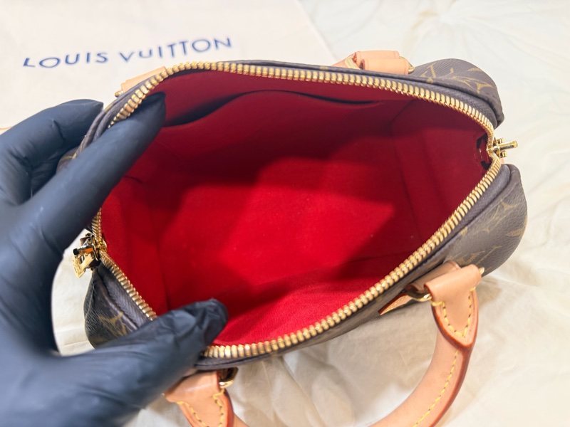 LV speedy 20 經典老花 新款 刺繡寬背帶 路易威登 Louis Vuitton  M46234-2