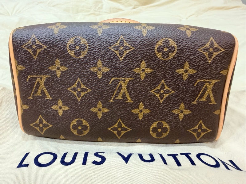 LV speedy 20 經典老花 新款 刺繡寬背帶 路易威登 Louis Vuitton  M46234-3