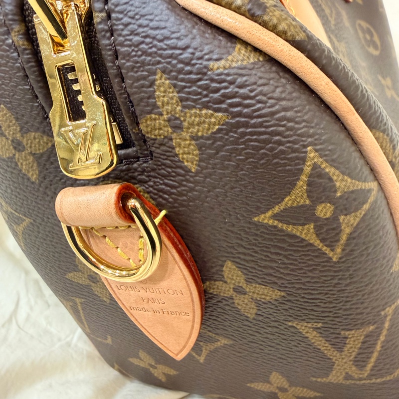 LV speedy 20 經典老花 新款 刺繡寬背帶 路易威登 Louis Vuitton  M46234-4
