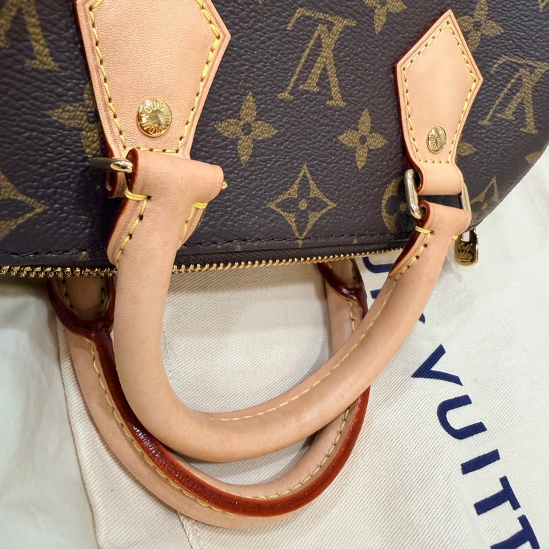 LV speedy 20 經典老花 新款 刺繡寬背帶 路易威登 Louis Vuitton  M46234-6