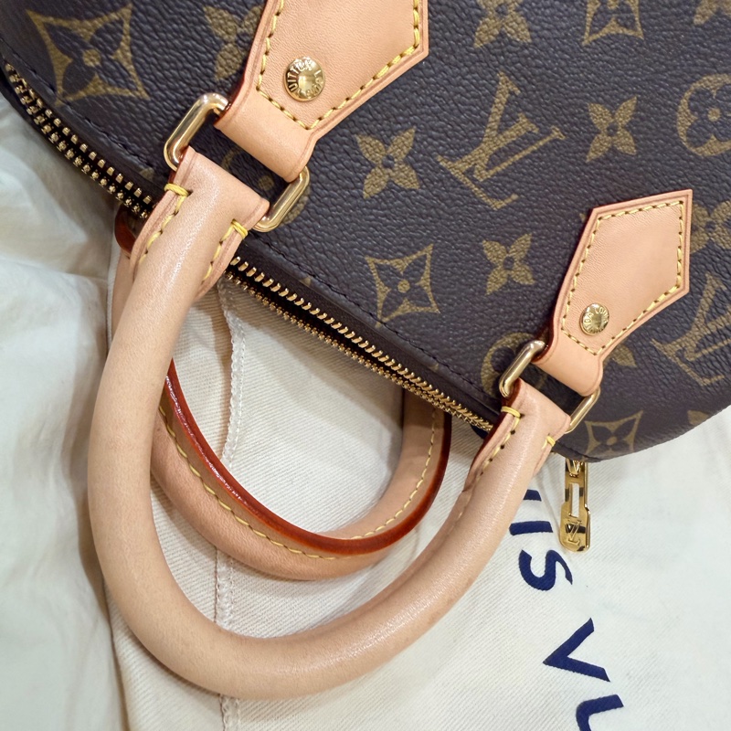 LV speedy 20 經典老花 新款 刺繡寬背帶 路易威登 Louis Vuitton  M46234-7