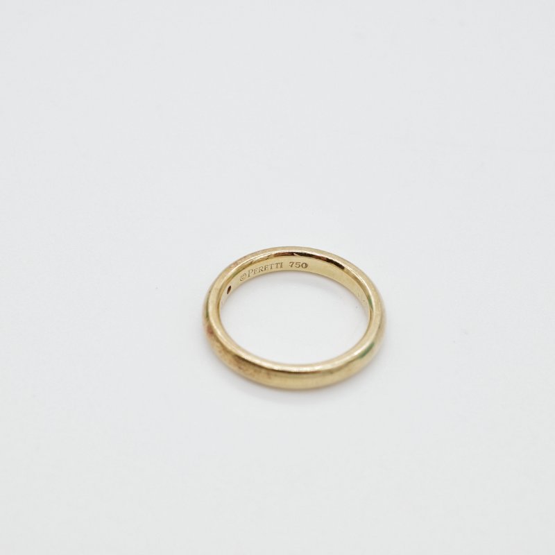 Tiffany & Co. 蒂芙尼 Elsa Peretti 18K 黃金鑲嵌 單鑽線戒-5