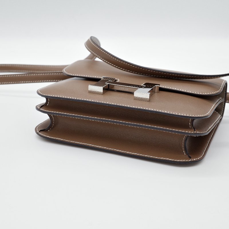 Hermès愛馬仕Constance Mini 大象灰 Epsom 牛皮 肩背包-6