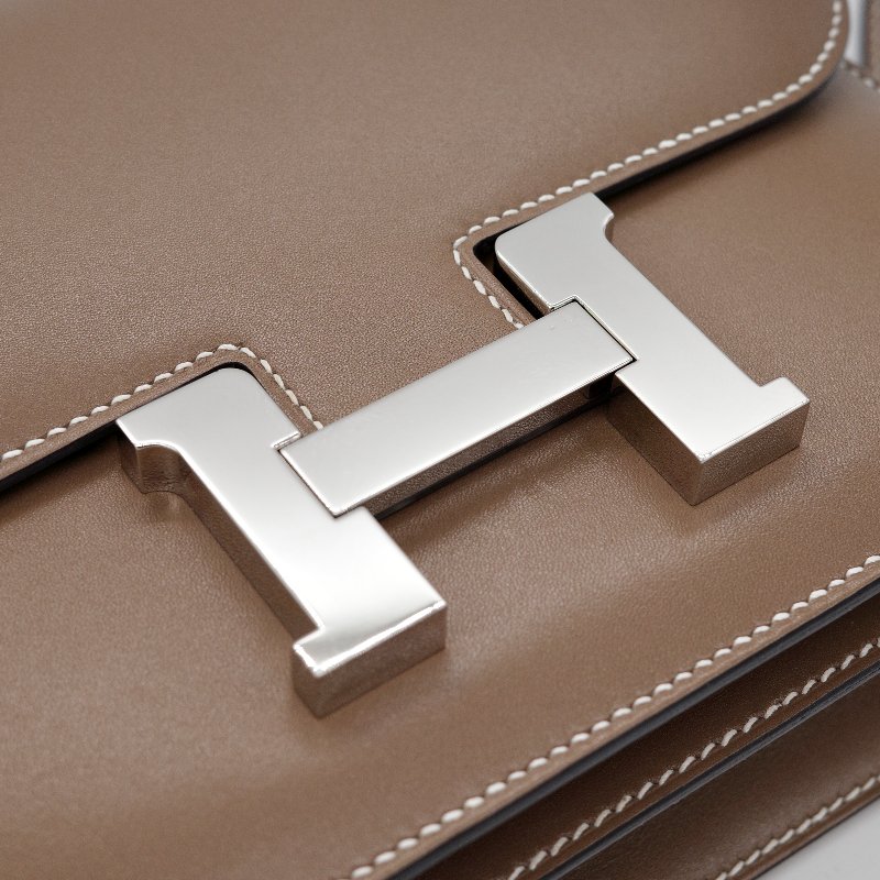 Hermès愛馬仕Constance Mini 大象灰 Epsom 牛皮 肩背包-9