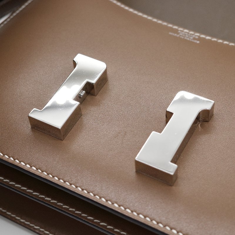 Hermès愛馬仕Constance Mini 大象灰 Epsom 牛皮 肩背包-17