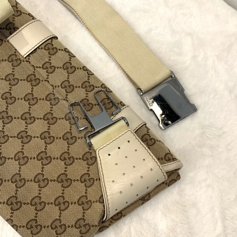 Gucci老花圖案帆布胸或腰包-2