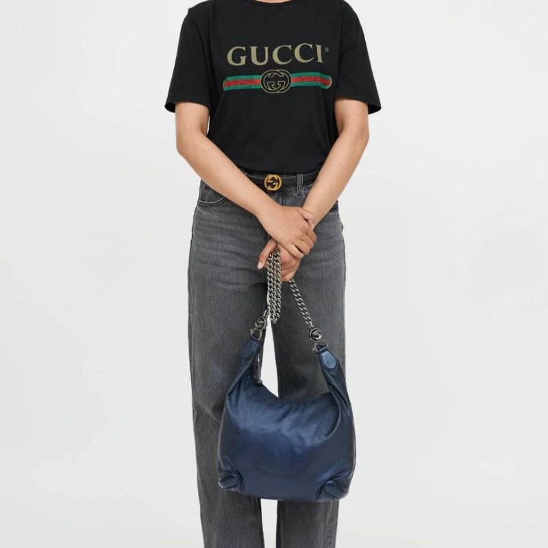 Gucci 🎀實拍 🎀 Vintage  Chain Shoulder Bag-7