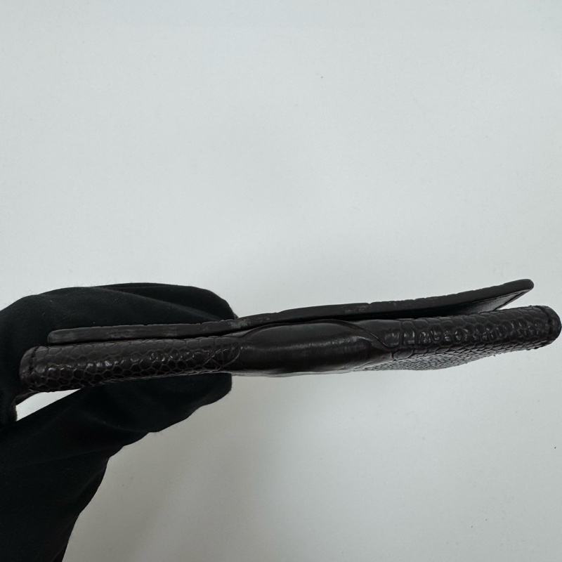 TODS 黑色鱷魚皮卡包 vintage 二手 中古-7