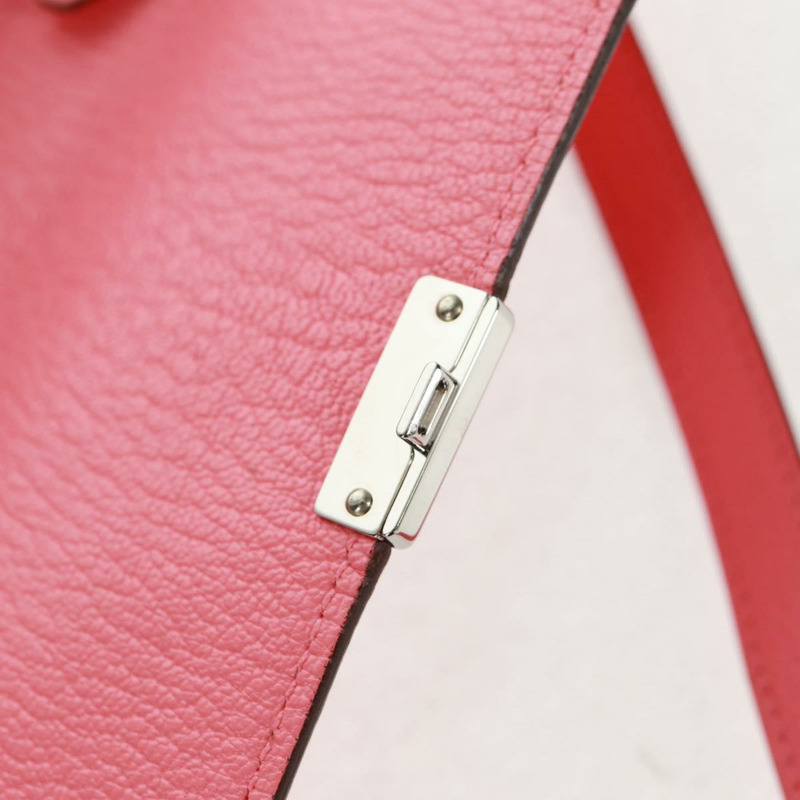 【日本直送】愛馬仕 Click 16 單肩包 Glenemush 粉紅銀色 正品 165658SM-18