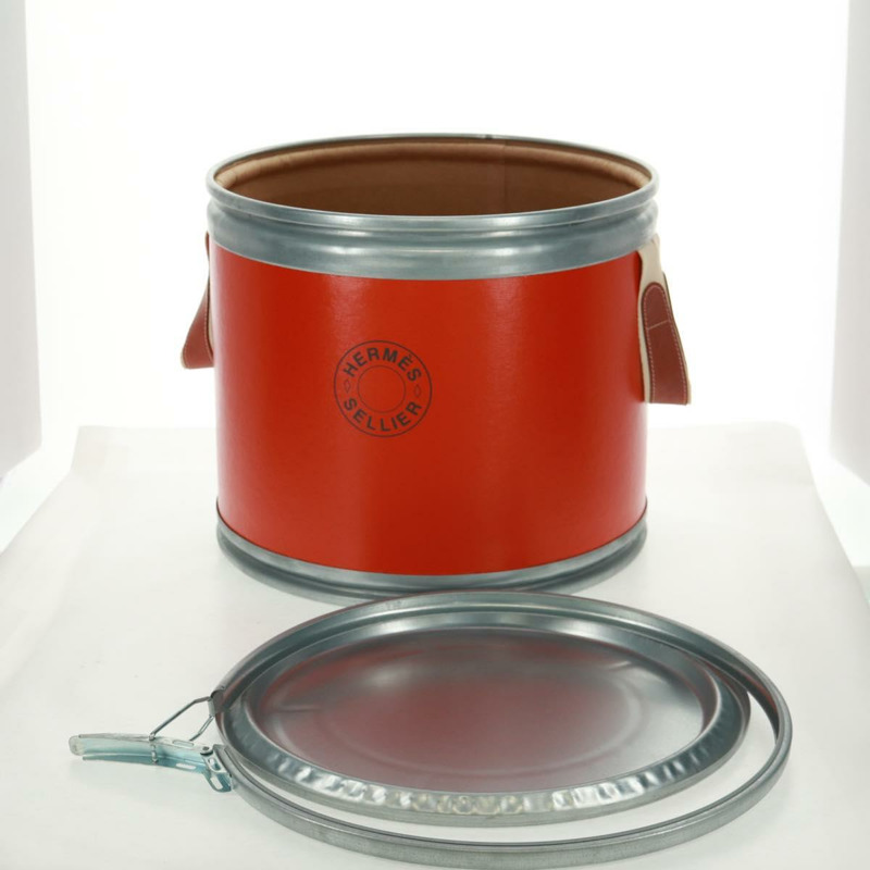 【日本直送】愛馬仕馬鞍形配件盒，金屬材質，橘色，貨號H800108E 9J，授權碼165660V-10