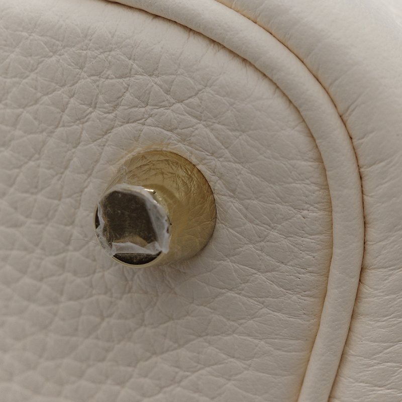 （台灣購證♥️閒置未使用） Hermès愛馬仕Picotin Lock 18 菜籃子 奶油白 奶昔白 牛皮 手提包-9