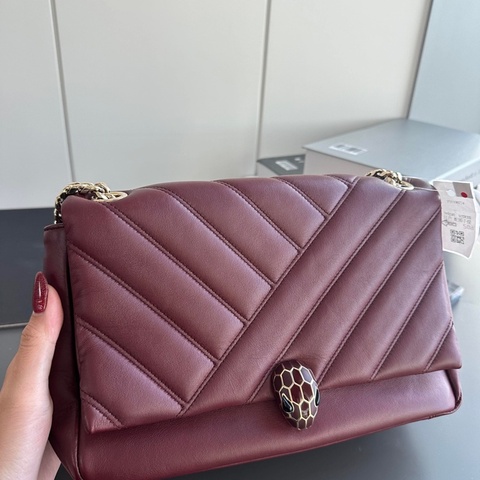 bvlgari serpenti 紅色 蛇頭包 極新