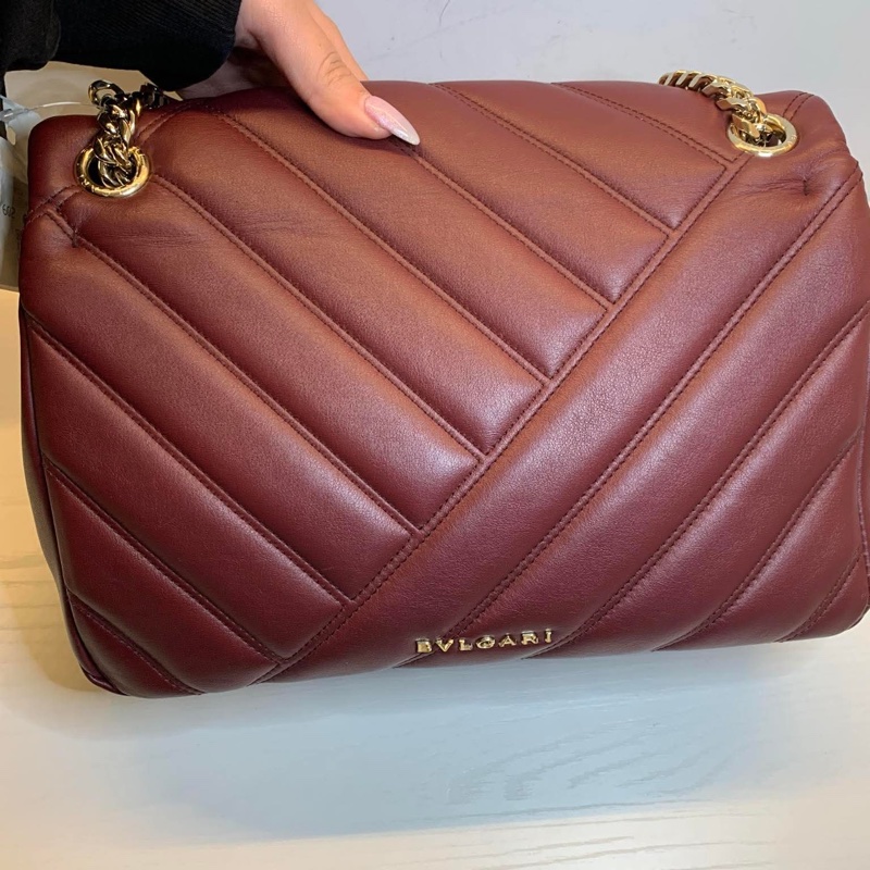 bvlgari serpenti 紅色 蛇頭包 極新-1